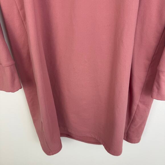 TMG New York Womens Girl Bubble Gum Queen Pearl Graphic Pink Hoodie Dress Medium - Picture 4 of 10